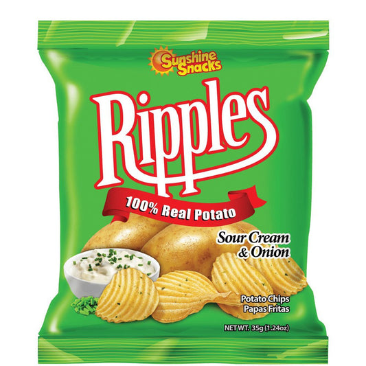 Ripples 12pk S/Cream & Onion